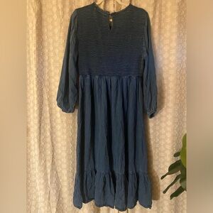 Old Navy Soft Midi Denim Dress Size XL
